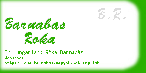 barnabas roka business card