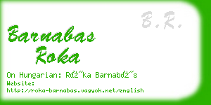 barnabas roka business card